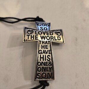 Bracelet Cross God so Loved the World He Gave His One and Only Son New
